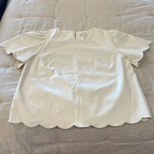 Umgee leather like short sleeve size small